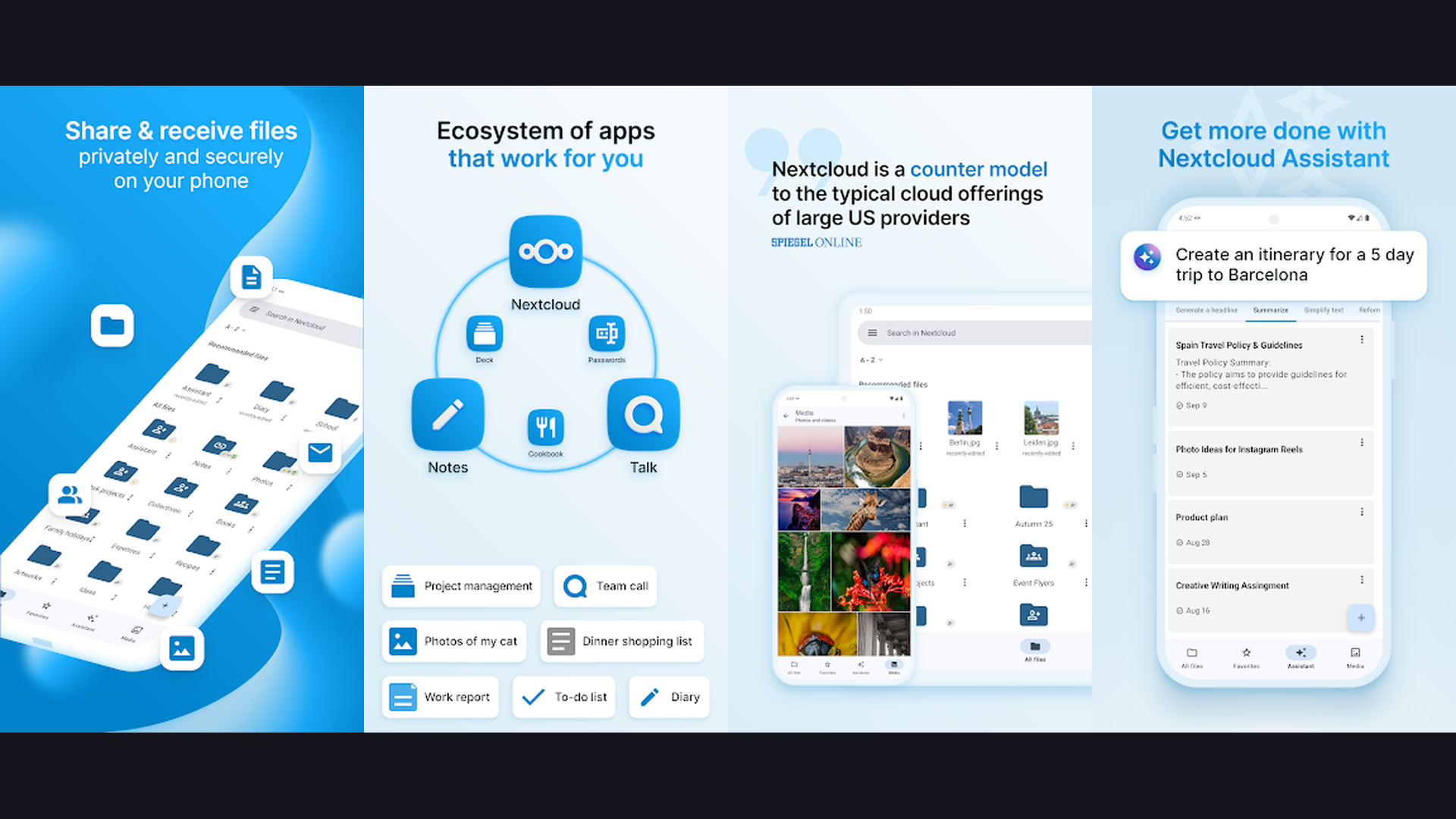 Syncthing self-hosted app screenshots