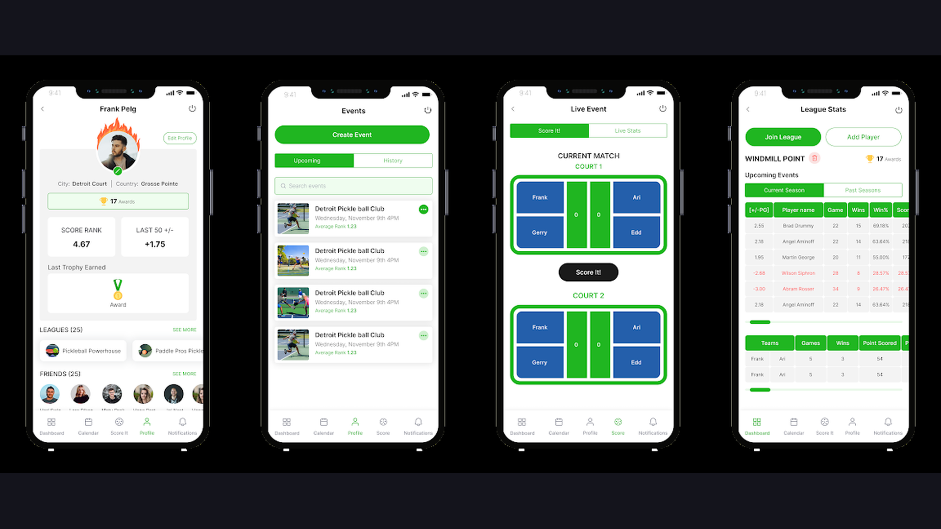 Score Pickleball pickleball app screenshots