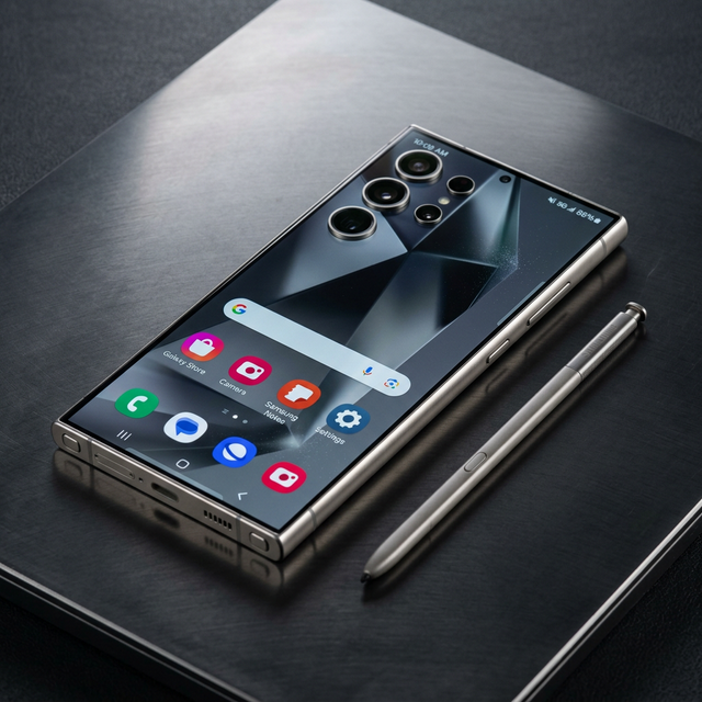 Samsung Galaxy flagship smartphone with premium design