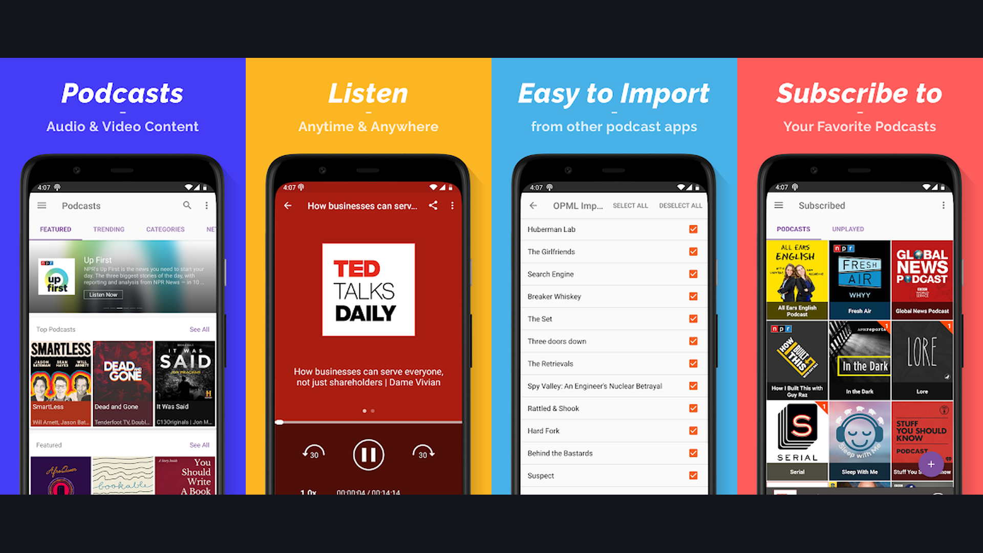 Apple Podcasts iPhone app screenshots