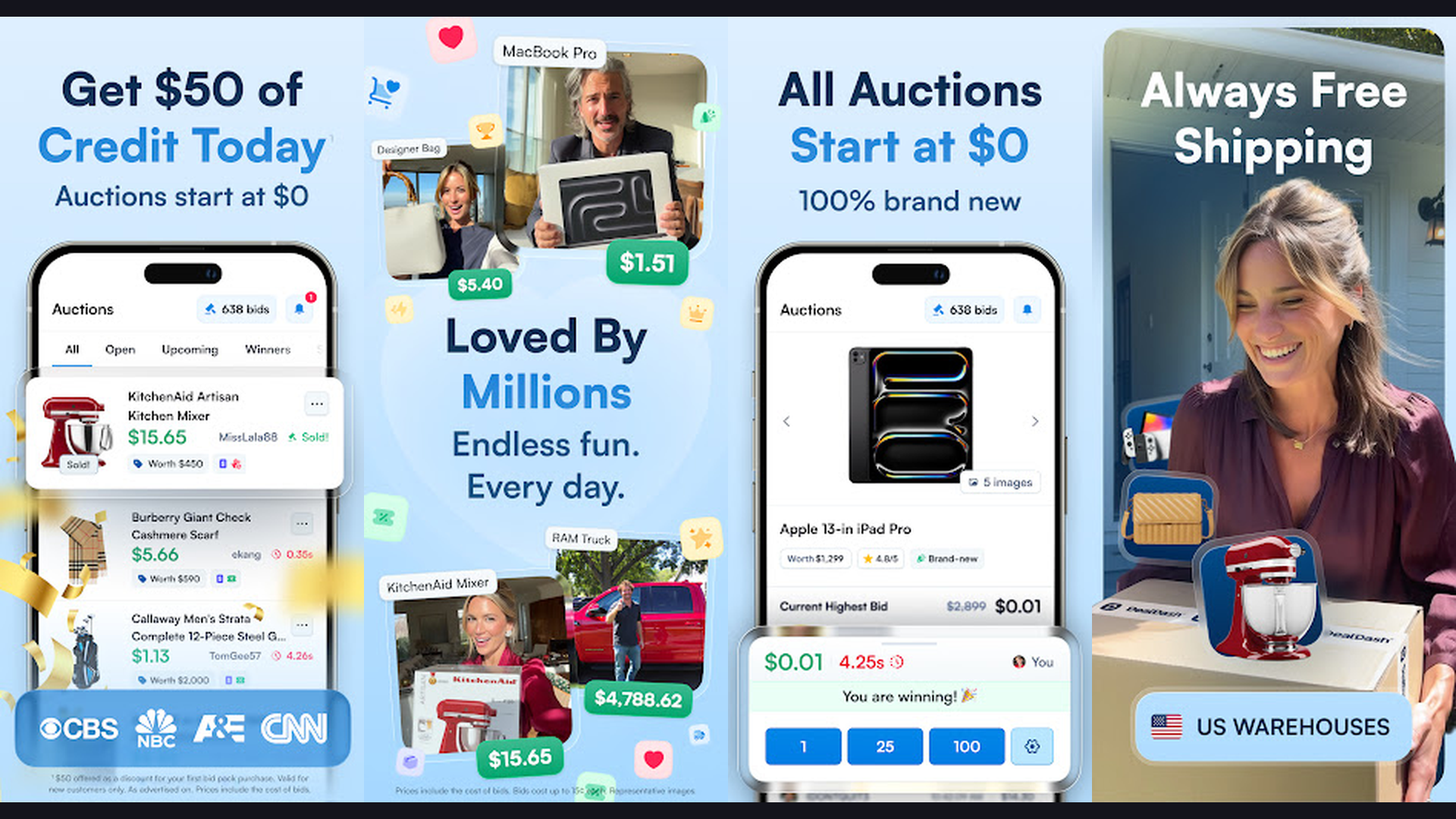ShopGoodwill auction app screenshots