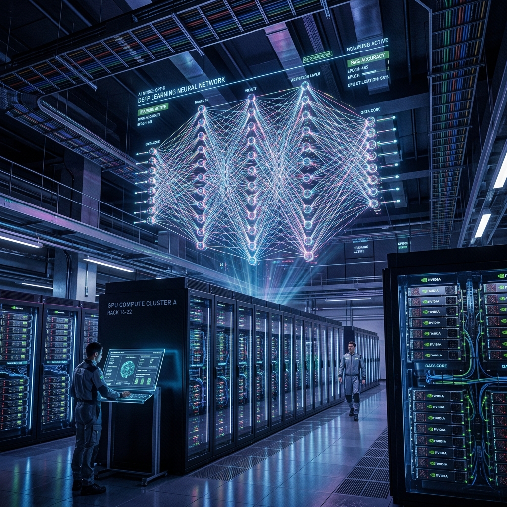 GPU-powered AI data center for deep learning