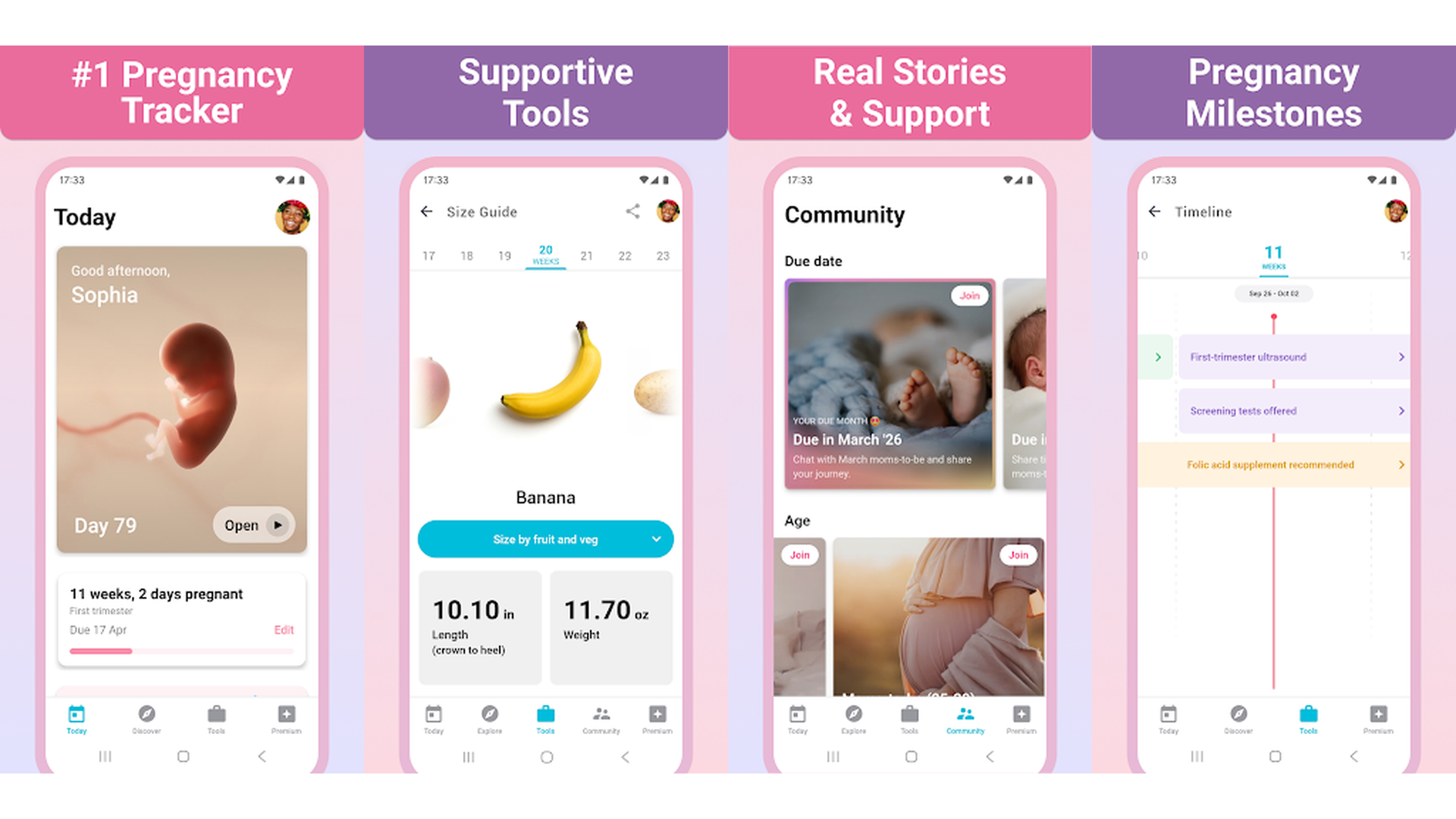 Pregnancy+ screenshots