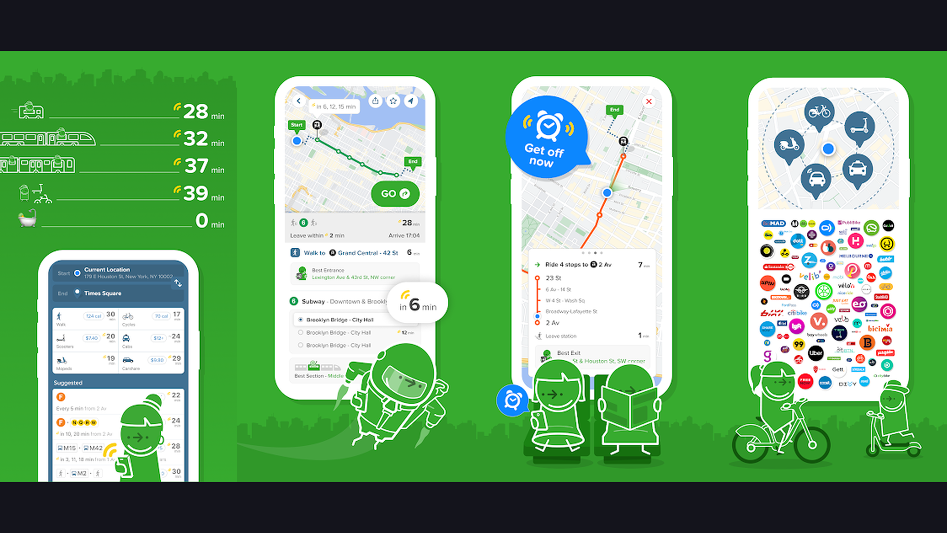 Citymapper international travel app screenshots