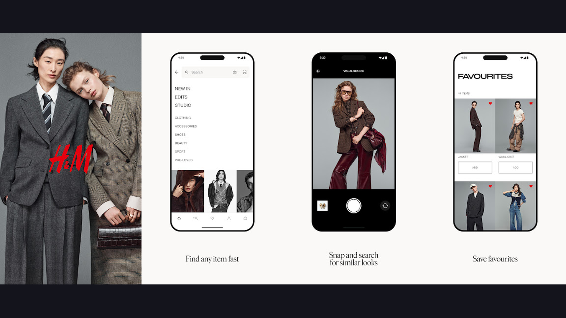 H&M women fashion app screenshots