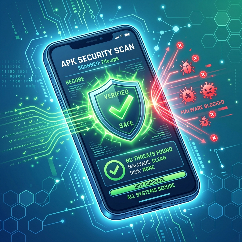 Security scanning and verification of APK files