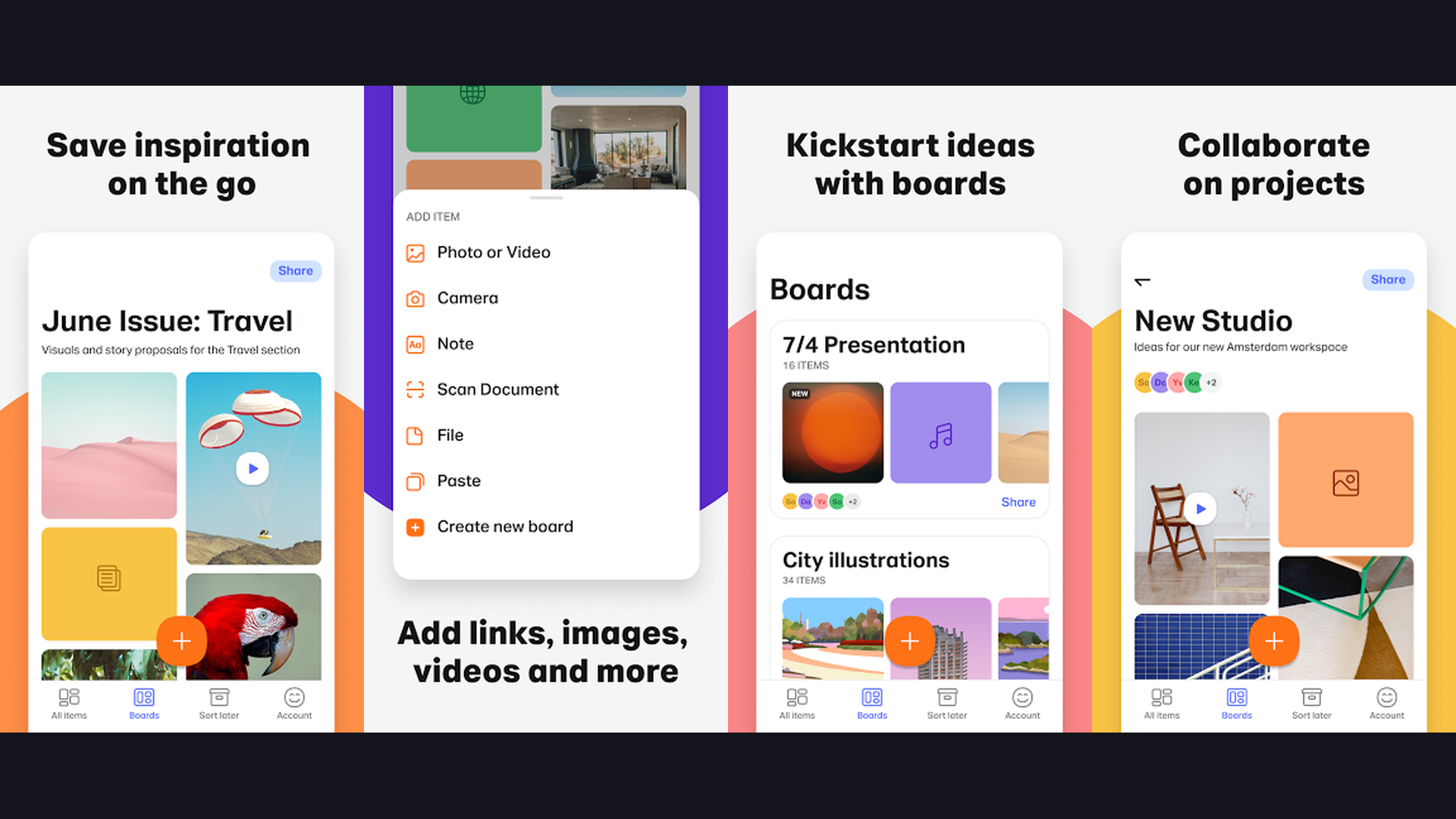 Paper by WeTransfer drawing app screenshots