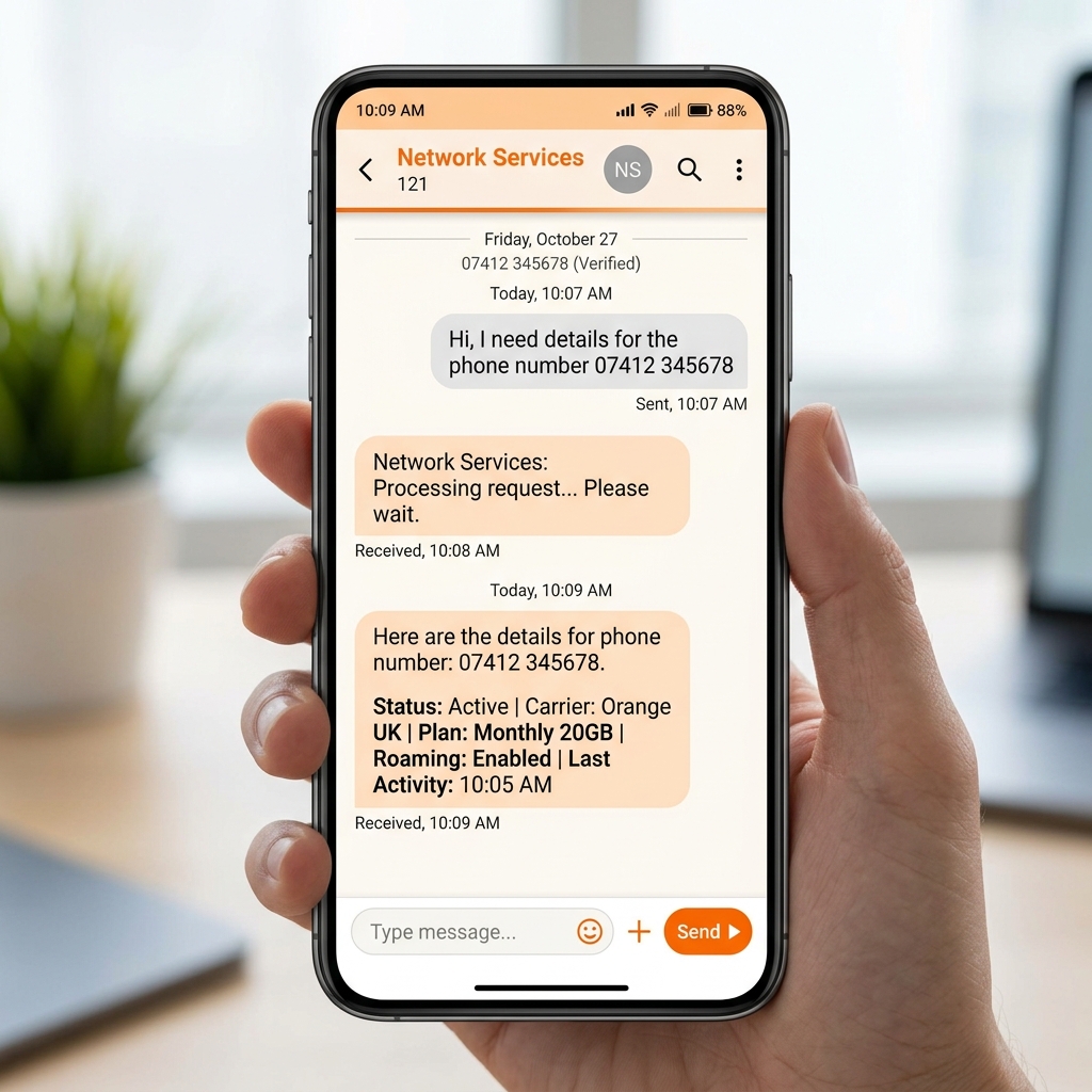 Checking Ufone number via SMS method