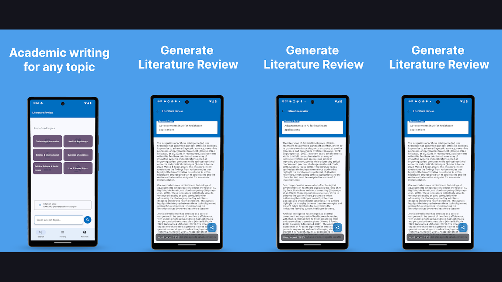 Semantic Scholar app screenshots
