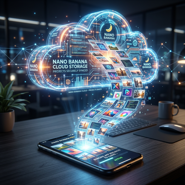 Syncing Picsart projects online using cloud storage