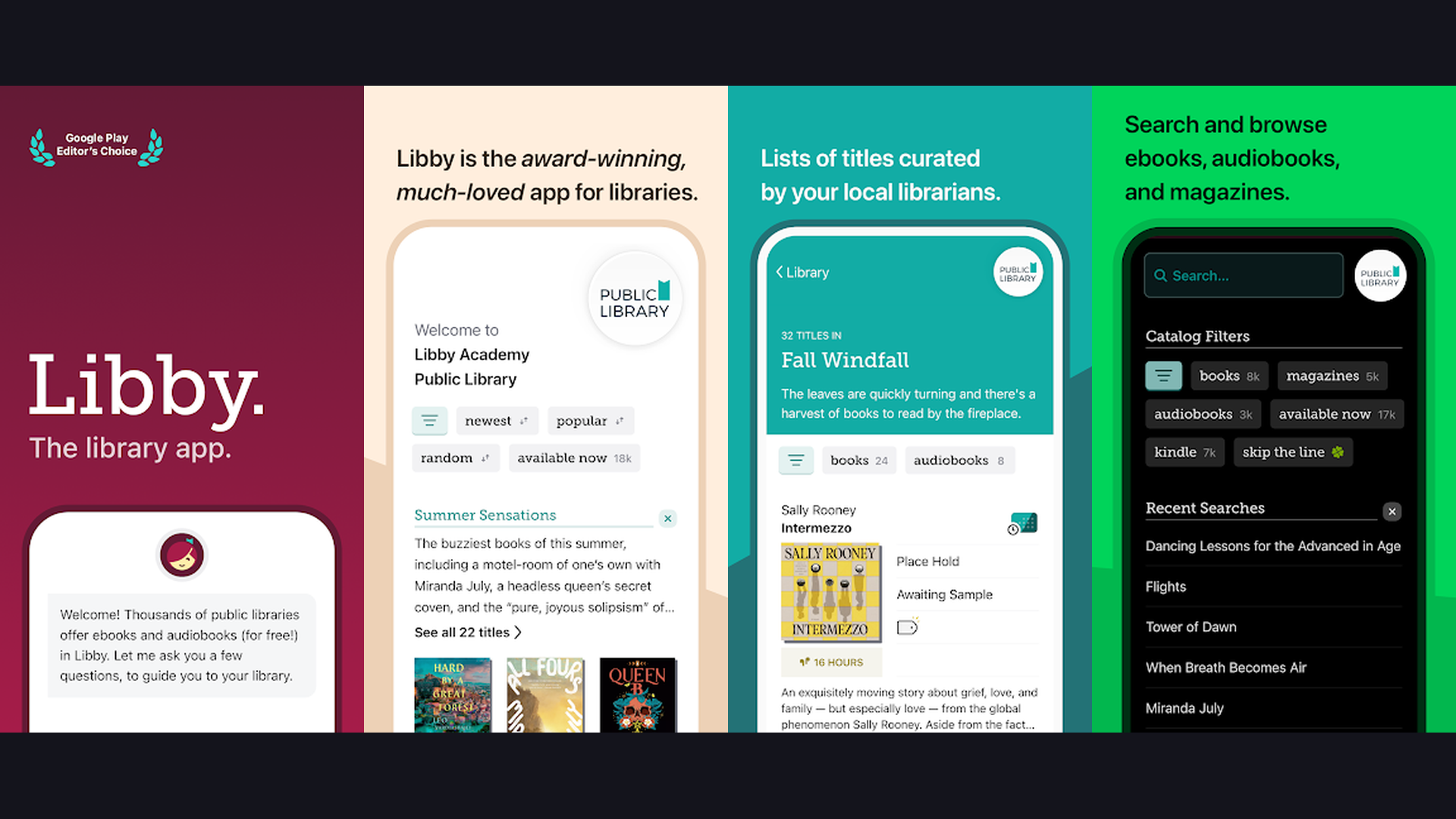 Libby RV streaming entertainment app screenshots