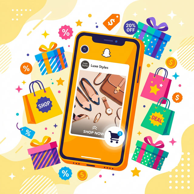 Affiliate marketing and e-commerce through Snapchat using a mobile phone