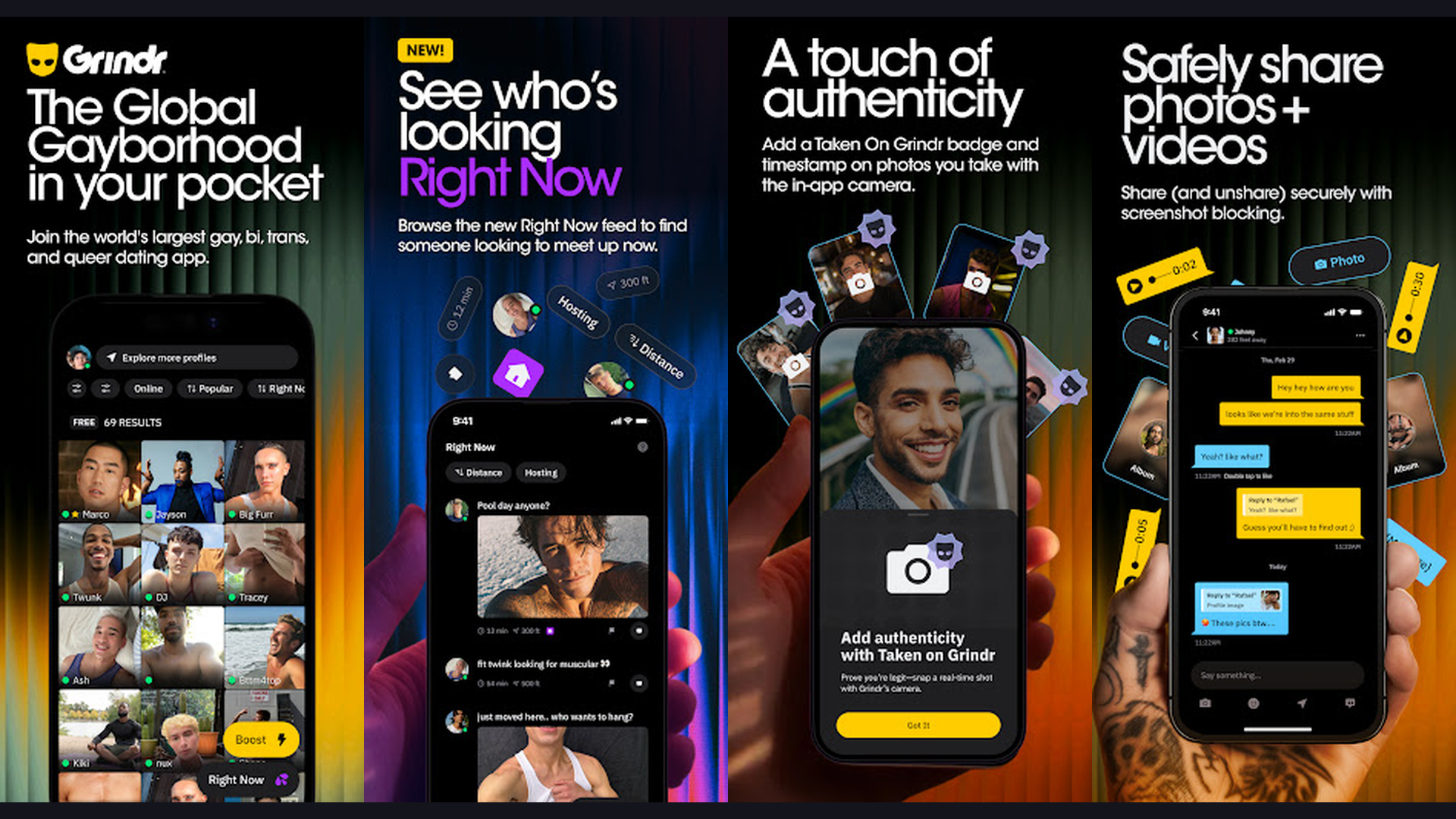 Grindr dating app London screenshots