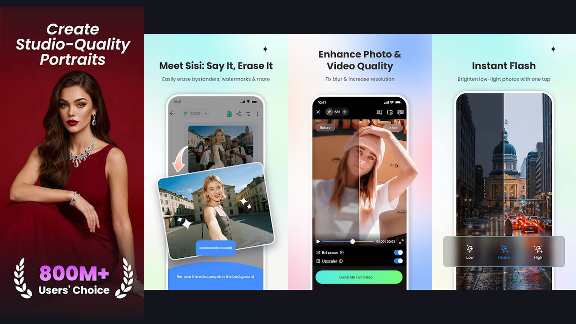 Fotor AI photo editor app screenshots Android