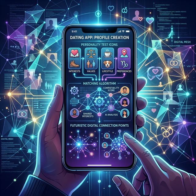 Visualizing dating app profile creation and algorithms