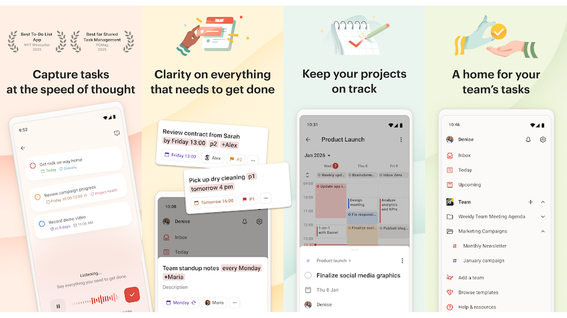 Todoist screenshots