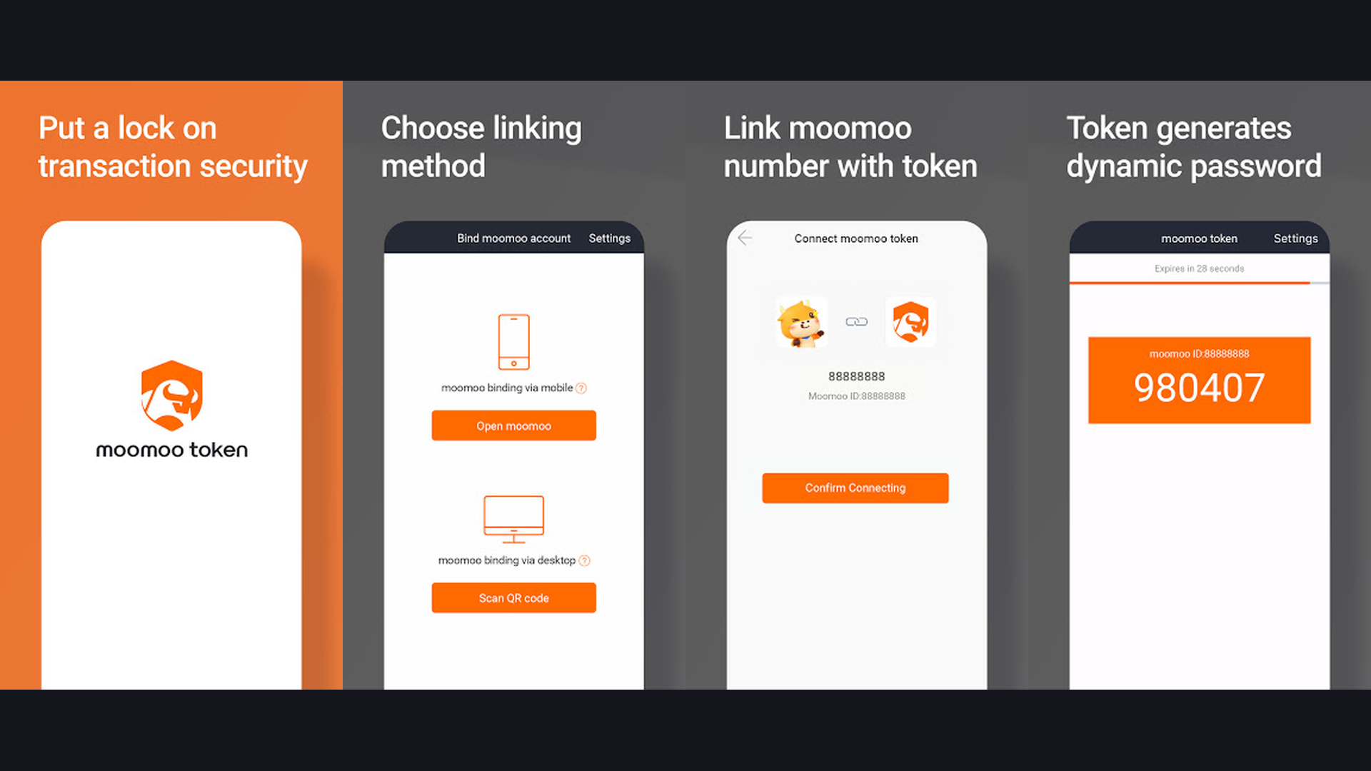 Moomoo stock trading app screenshots