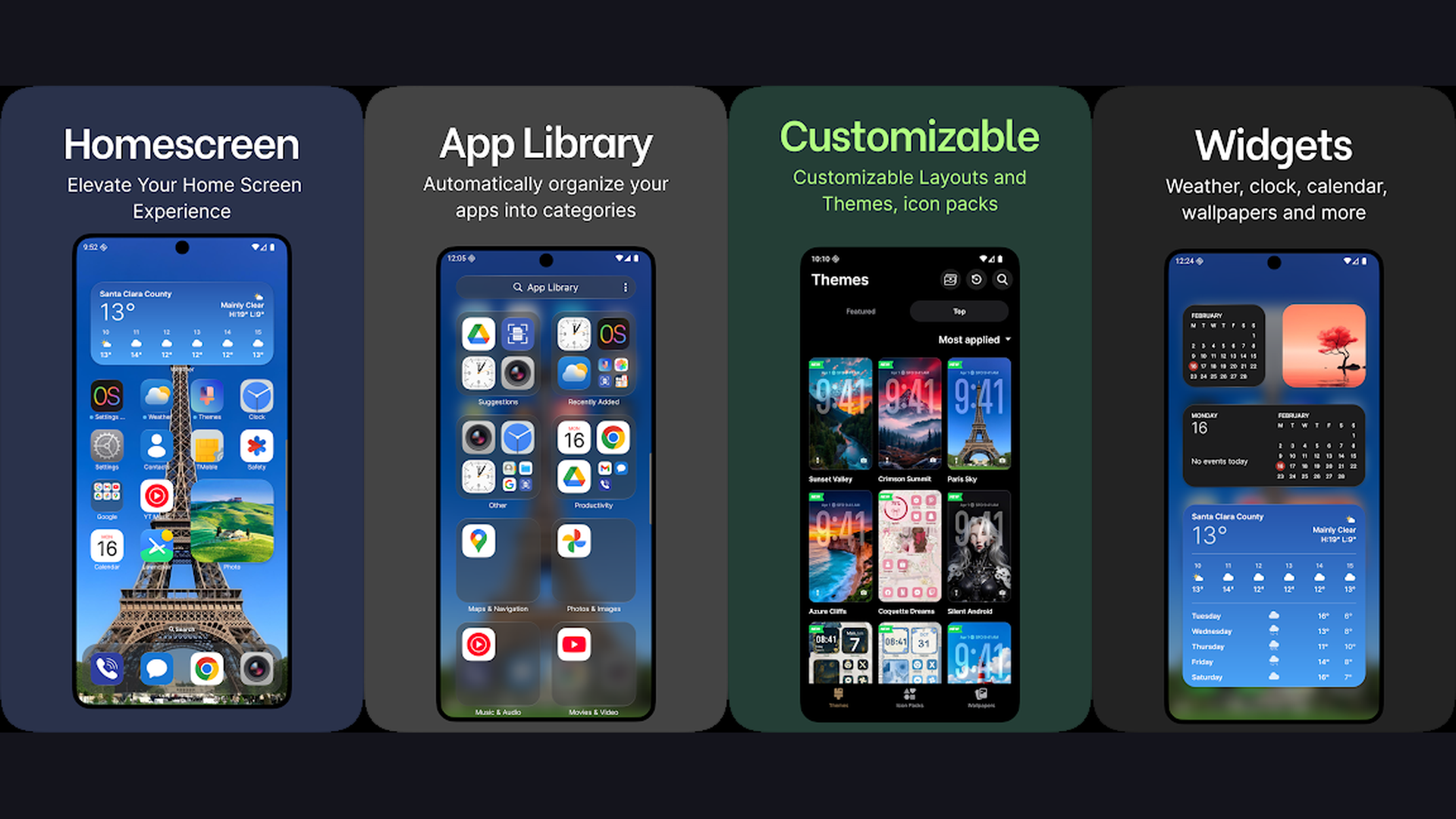 Launcher Phone OS features and interface