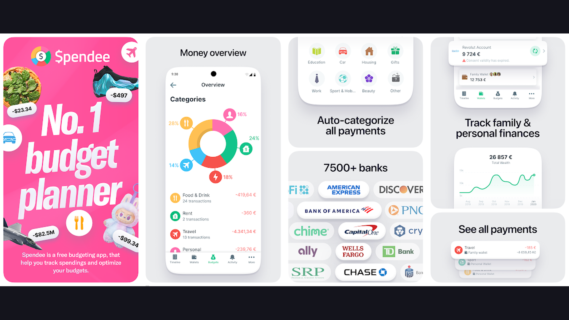 Spendee budgeting app for van life