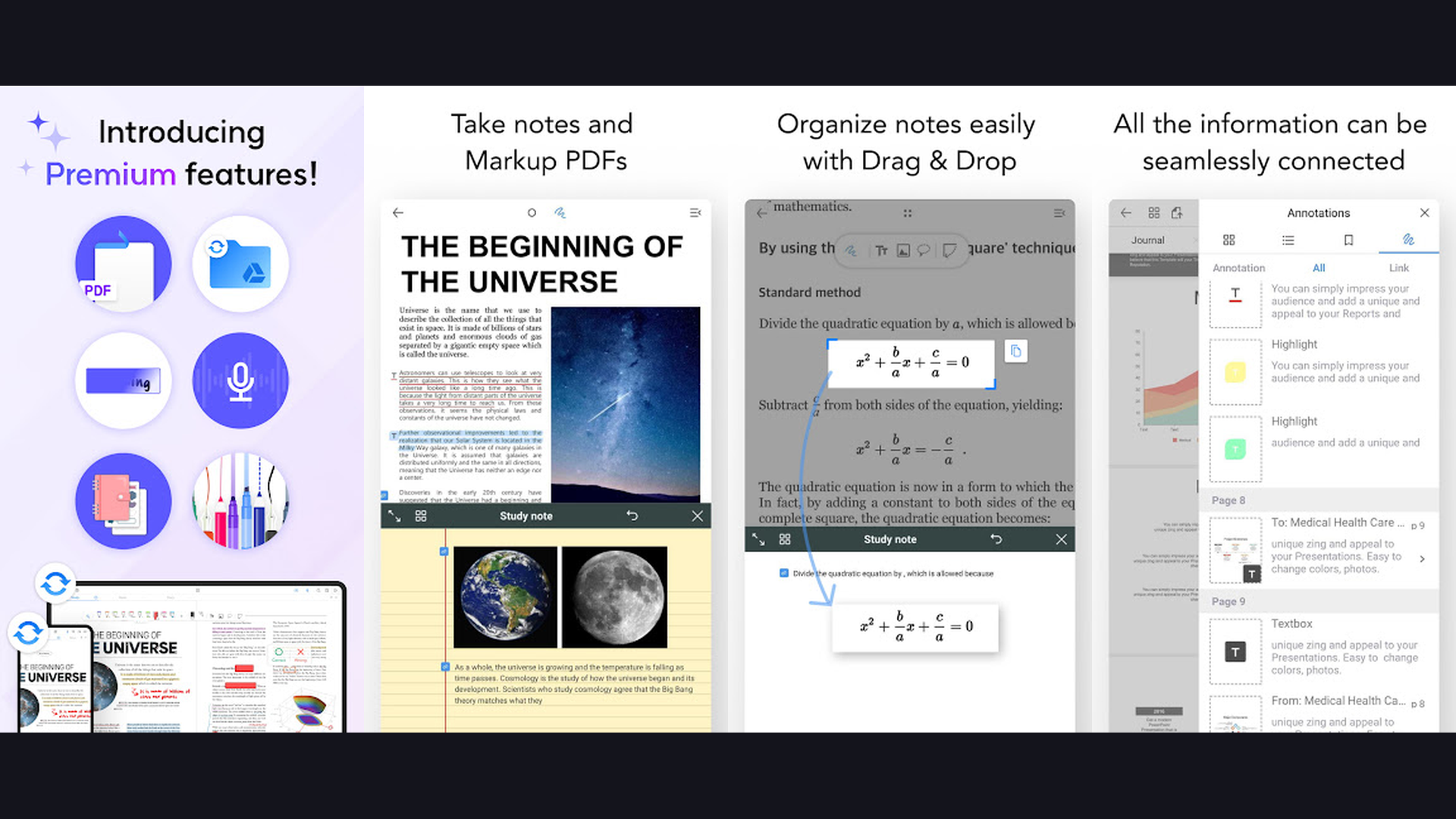 Paperpile app screenshots for graduate students