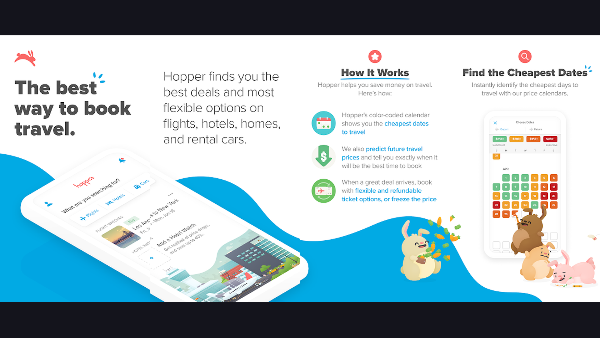 Hopper international travel app screenshots
