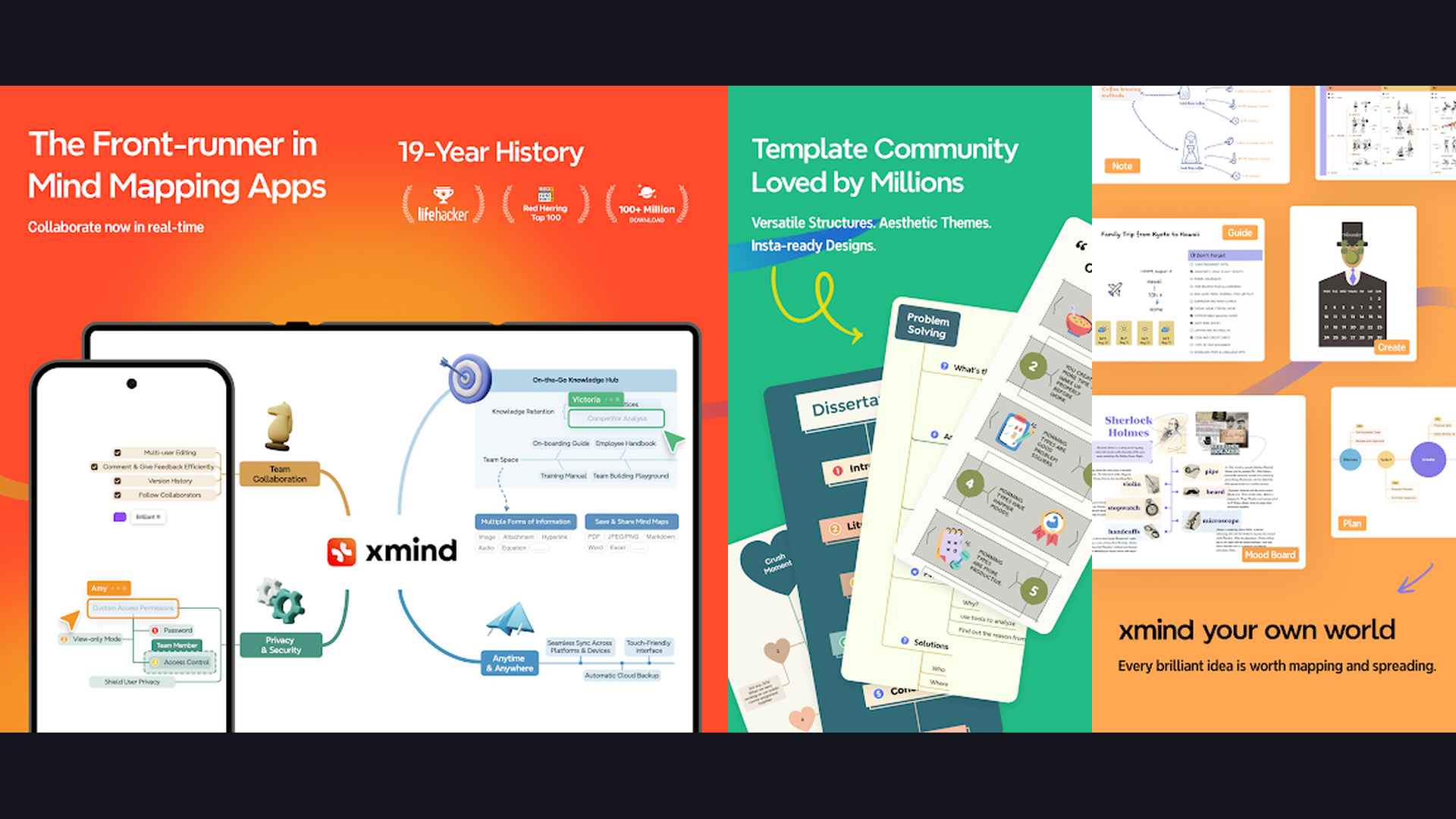 XMind app screenshots