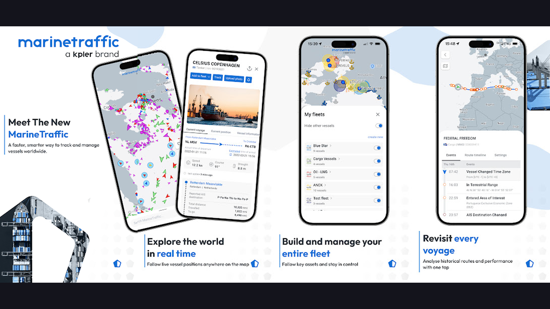 MarineTraffic cruise app screenshots