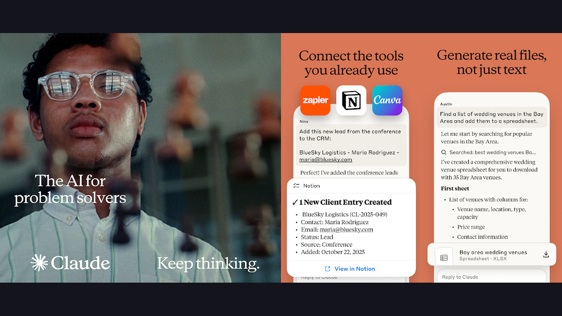Claude iPhone AI chatbot app screenshots