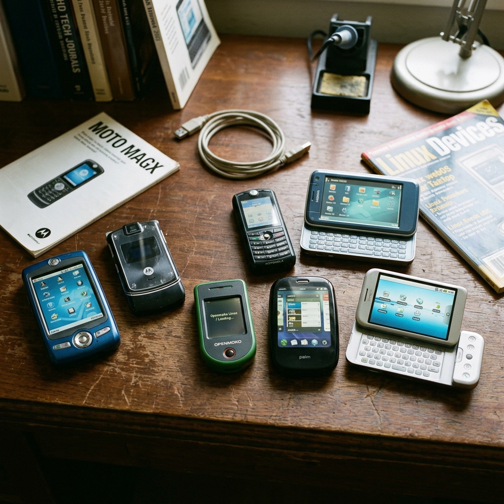 Mobile phones running Linux-based operating systems including LiMo