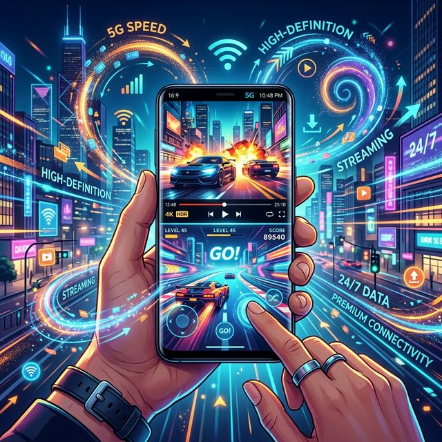 Smartphone streaming video seamlessly using Du network