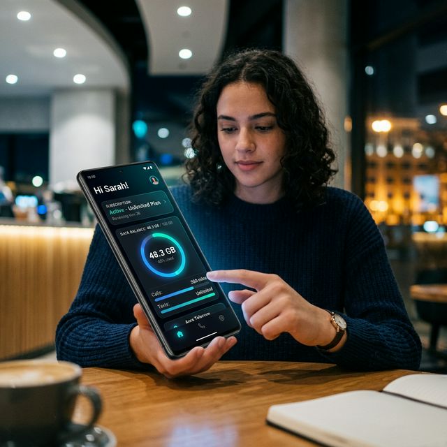 User activating Du package via mobile app