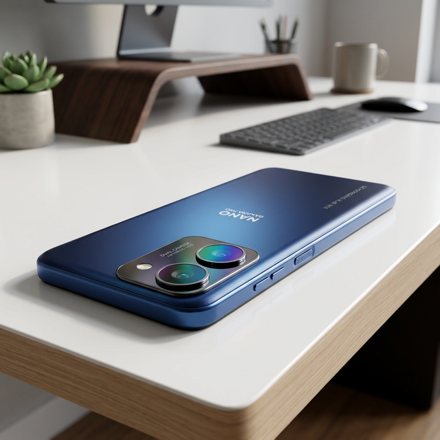 A modern budget smartphone highlighting its new dual ISP camera system
