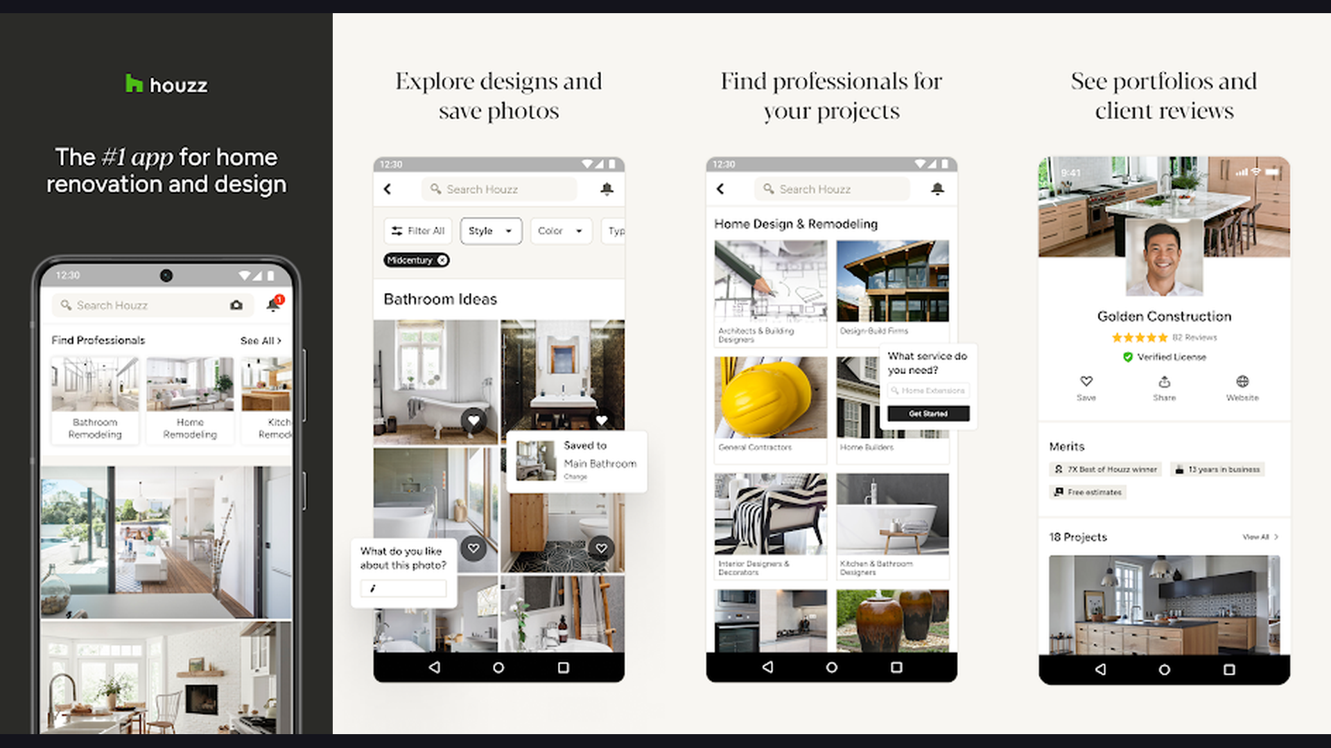 Houzz van interior design app