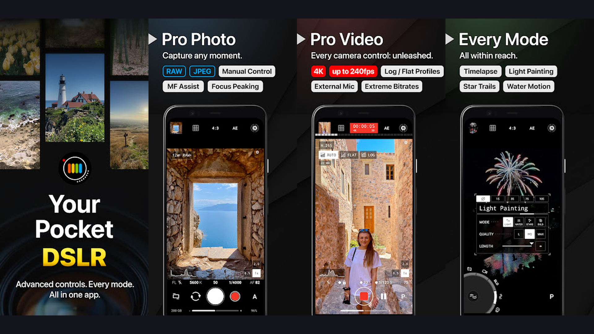 ProShot iPhone app screenshots