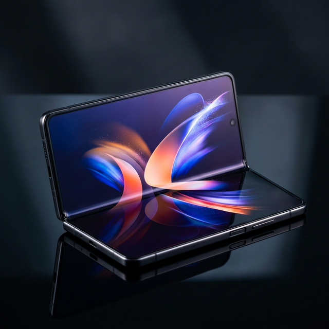 Samsung Galaxy Z Fold with flexible OLED foldable display