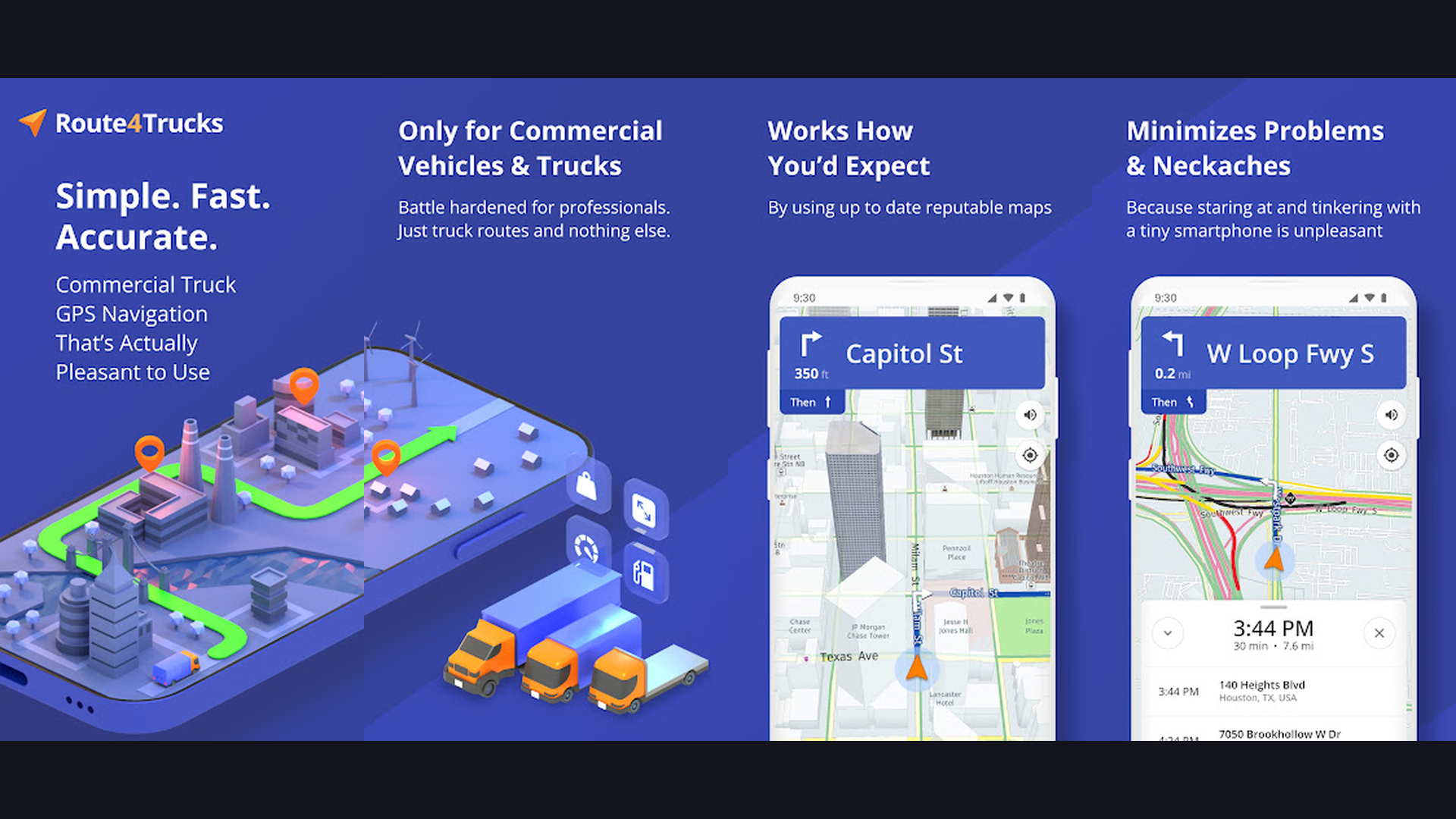 Route4Me delivery driver GPS app screenshots