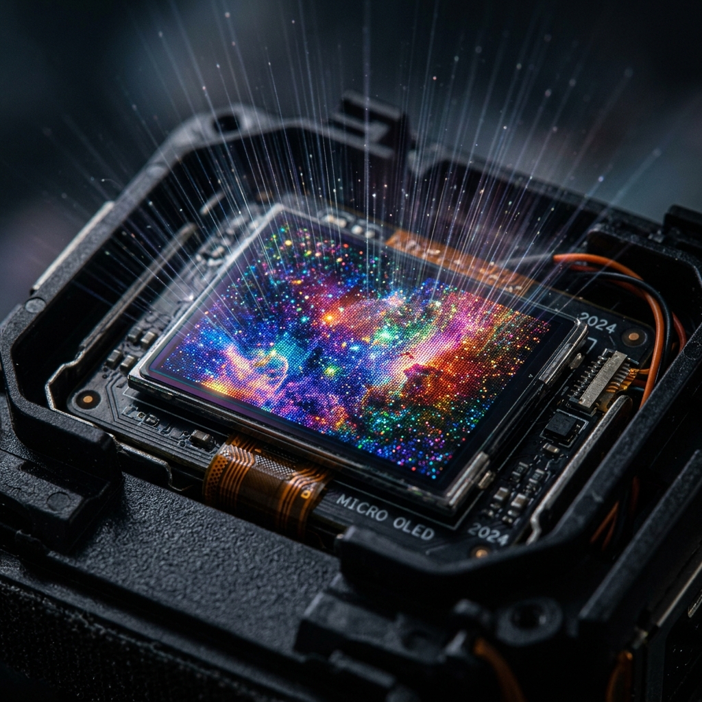 Micro-OLED display panel for VR headsets