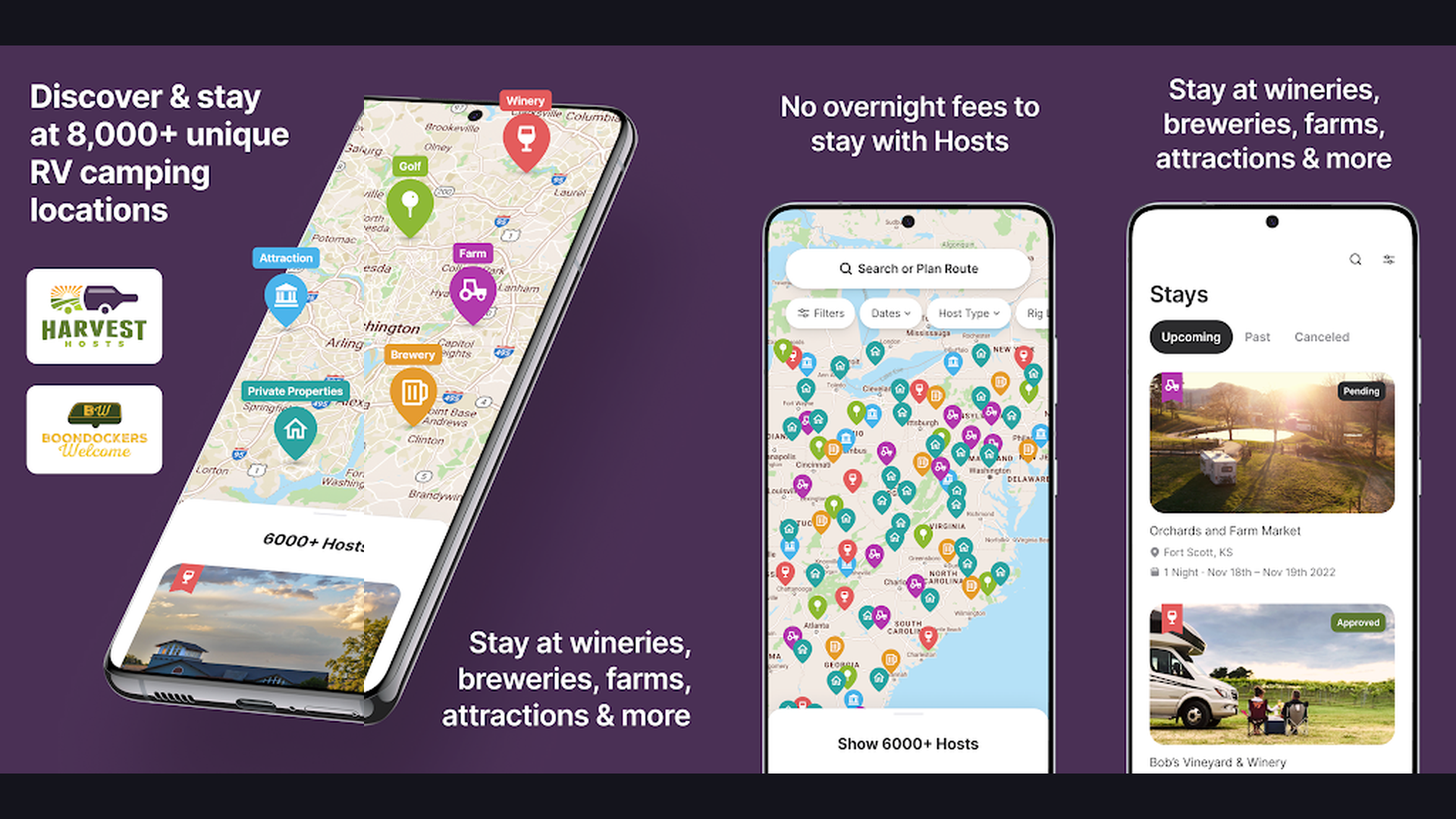 AllStays Camp and RV app screenshots
